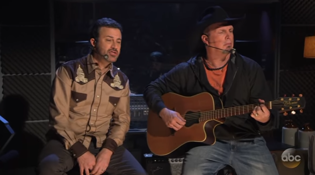 Garth Brooks Helps Jimmy Kimmel Write a Country Song